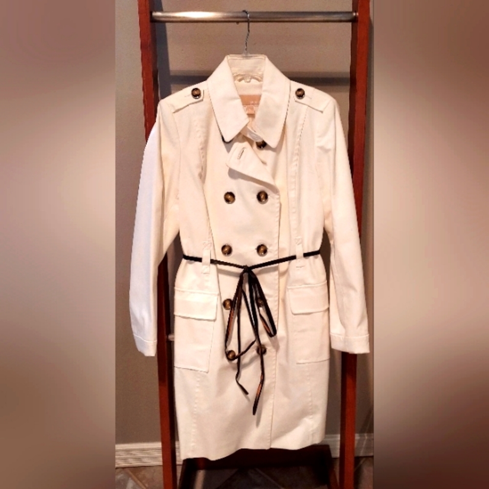 MICHAEL KORS Medium Spring Coat - Off White/Creamy